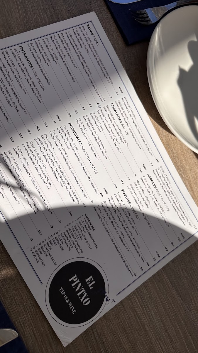 Menu El Pintxo Tapas & Wine-3